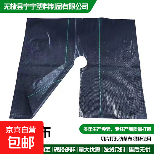 Agricultural grass-proof cloth, weed-killing cloth, agricultural ground cloth, fruit tree cover cloth, grass-shading cloth, black mulch film, durable punched slices, anti-aging fruit tree special punched slices, 1*1 meter, 20 sheets, free closing nail
