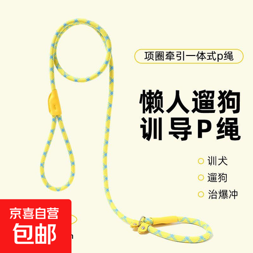 Pet traction rope, special dog leash for outdoor explosion-proof training for dogs, small, medium and large dog p chain, dog walking rope, 1 piece, 1.5 meters/0.6cm, green blue dots, no Specifications