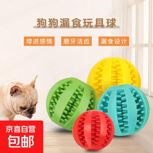 Jingdong Express Pet Teething Ball Toy Watermelon Silicone Bite-Resistant Teeth Cleaning Ball for Dogs Chewing Dog Teeth Cleaning Ball 2 Pack 5cm