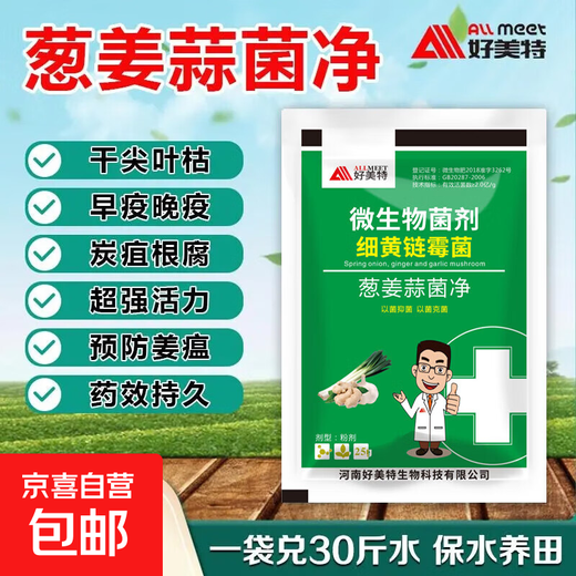 Onion, Ginger and Garlic Bacteria Cleansing Special Dry Tip Yellow Leaf Fast Green Agricultural Microbial Inoculum against Disease, Rust and Botrytis Botrytis Onion, Ginger and Garlic Bacteria Cleansing 25g*10 Bags