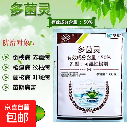 Carbendazim 50 % Breitband-Fungizid verhindert Schwarzfäule, abgestorbene Blätter, echten Echten Mehltau, universell für saftige Blumen, Obst und Gemüse, 80 g, 1 Beutel