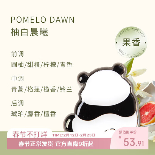 OCEOCE Panda Car Aromatherapy Air Diffuser Magnetic Perfume Ornament Long-lasting Fragrance Solid Deodorizing Fragrance Pomelo White Dawn