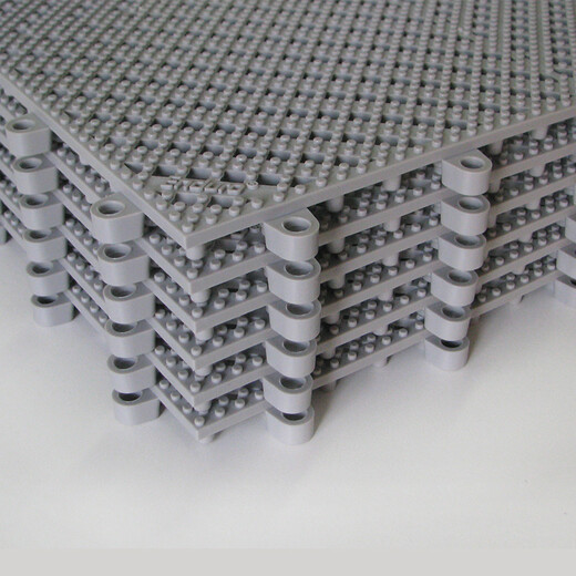 Indaro Indaro Bathroom Non-slip Shower Bath Children's Swimming Pool Cuttable Hollow Hydrophobic Bathroom Toilet Mats Light Gray 6 pieces 30cm*30cm*6 pieces without edges