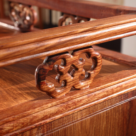 Yueshun mahogany sideboard solid wood tea rack Chinese style living room dining room storage cabinet 375