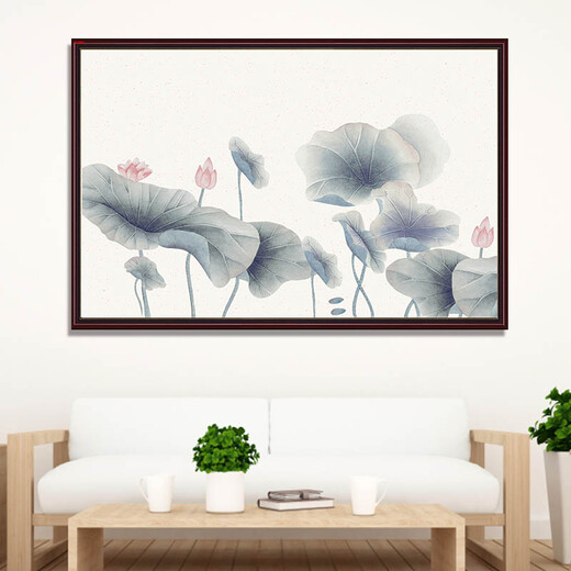 居梦坞 现代简约客厅装饰画北欧沙发背景墙餐厅小清新挂画壁画田园植物 TE3886 80*120cm