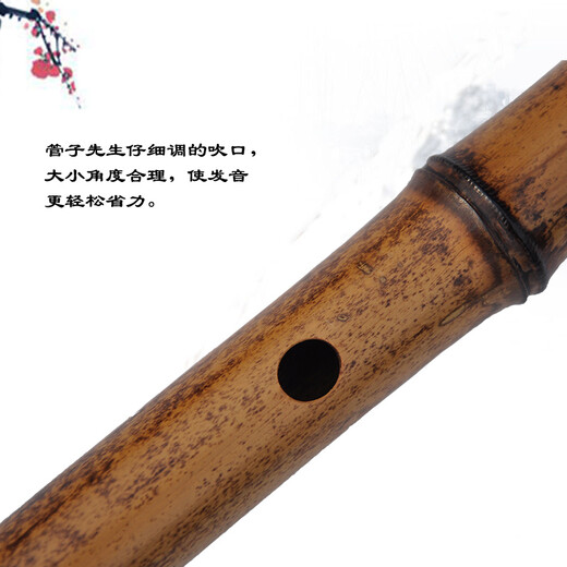 Mr. Guanzi ist spezialisiert auf das Spielen der Flöte mit fünf Sektion Purple Bambusflöte, Anfänger-Prüfung für Anfänger des alten Stils für Anfänger.