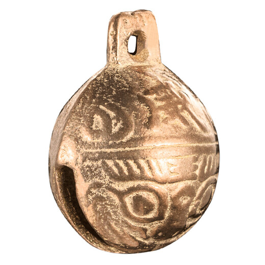 Mibei Meng Retro Crisp Tiger Head Copper Bell Pet Necklace Cat Puppy Teddy Big Dog Golden Retriever Collar Anti-lost Supplies Diameter 3.2CM Huwei One Size