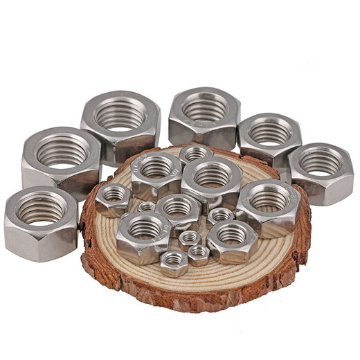 316/304 stainless steel hexagonal nut complete set hexagonal nut screw cap bolt screw nut DIN934 M4 100 pieces 304 coarse thread