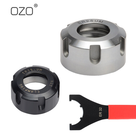 OZO CNC tool handle engraving machine spindle ER nut pressure cap nut A type UM type ER11ER16 20 25 32 conventional ER16A