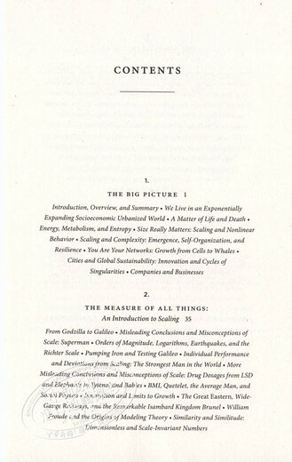 预售 规模：复杂世界的简单法则 英文原版 Scale  王小川、万维钢、尼尔·弗格森等联名推荐