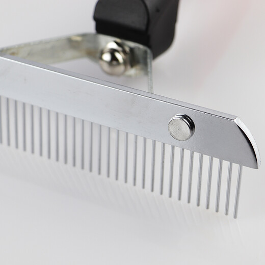 Juchuangqi Pet Comb Large Nail Rake Comb Medium and Large Dog Long-haired Dog Golden Retriever Samoyed Dog Hair Open Knot Row Comb Round Head Needle Comb Plastic Handle Nail Rake Comb Length 18* Width 16* Height 4cm