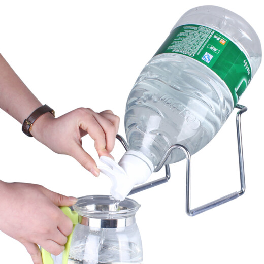 NAJU 4L5L bucket rack 12 liter bottled water stand water pump mineral water small bottle water discharge desktop stand 4.5L6L Yibao water spout 1 + heightened stand
