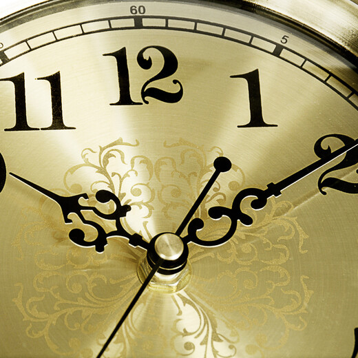 Hanshi (Hense) Creative Simple Table Clock Desktop Clock Ornament Clock Desktop Pendulum Clock Living Room Bedroom High-end Table Clock HD312 Bronze