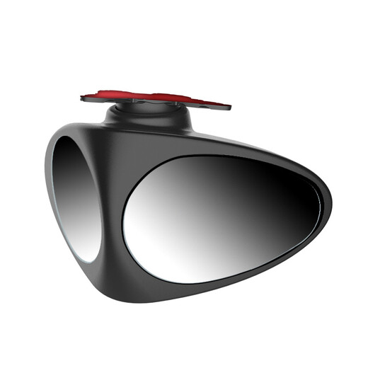 迪加伦盲区前后轮后视镜镜 汽车用品辅助 360度无边高清单个装副驾驶小 副驾驶-黑色单个装