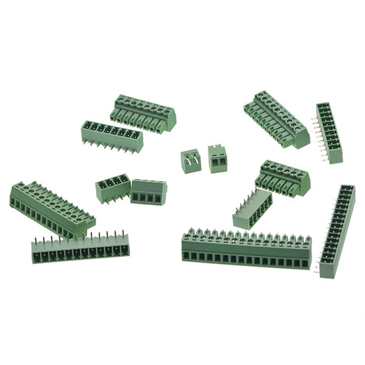 TaoTimeClub 3.81MM plug-in terminal block straight pin curved pin KF2EDG-3.81 4P straight pin set