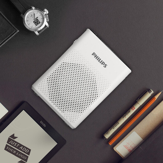 Philips (PHILIPS) SBM200 Little Bee Amplifier Portable Teacher Guide Special Card Audio Wireless Microphone Speaker Speaker Audio SBM200 White Bluetooth Upgraded Version [String of Pearls/Bluetooth/Anti-Howling] Wired Version + 16g Card Package