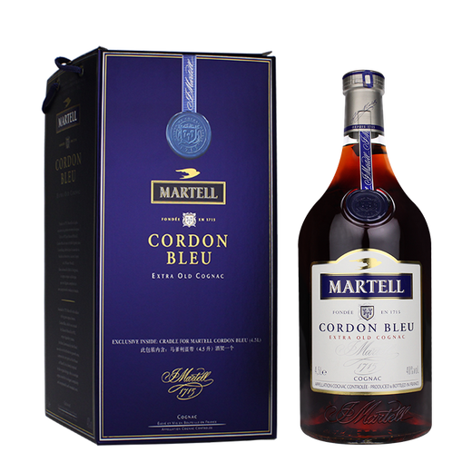 马爹利蓝带4500mL MARTELL干邑白兰地 原装进口 法国洋酒 大瓶装 高华仕 蓝带含摇架 4500mL 1瓶