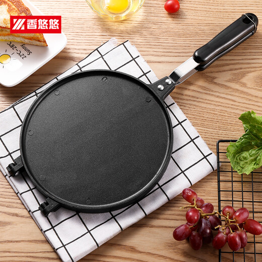 Xiangyouyou (XIANGYOUYOU) egg roll mold household round crispy machine gas double-sided baking tool to make egg rolls egg roll mold 17cm egg roll mold