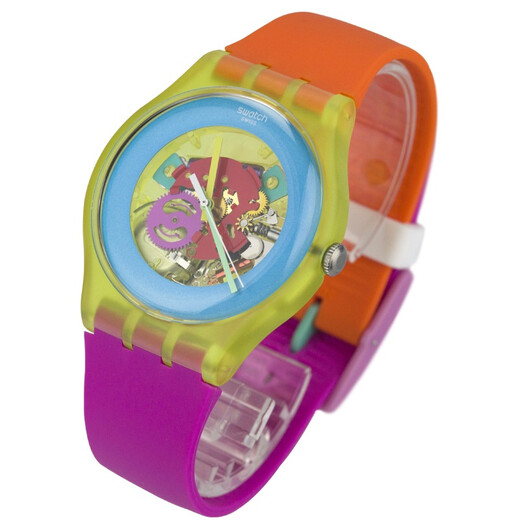 Swatch Watch Colorful Perspective Series Quartz Women's Watch Palette SUOJ101