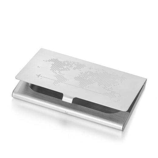 Vanle Denmark stainless steel business card holder creative simple men's business card box exquisite business gift custom logo