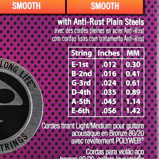 
elixir guitar string 16052 folk series strings set 6 strings wooden guitar string coating anti-rust 11075 brass standard coating 12-56