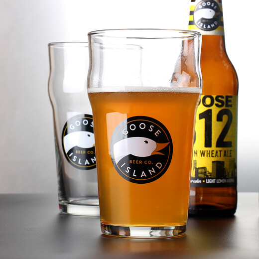 Yi Nian Fangyuan GOOSEISLAND Goose Island special beer glass Pilsner British craft IPA beer glass pint glass juice glass naked beer glass 296ml single