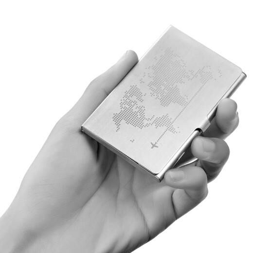 Vanle Denmark stainless steel business card holder creative simple men's business card box exquisite business gift custom logo