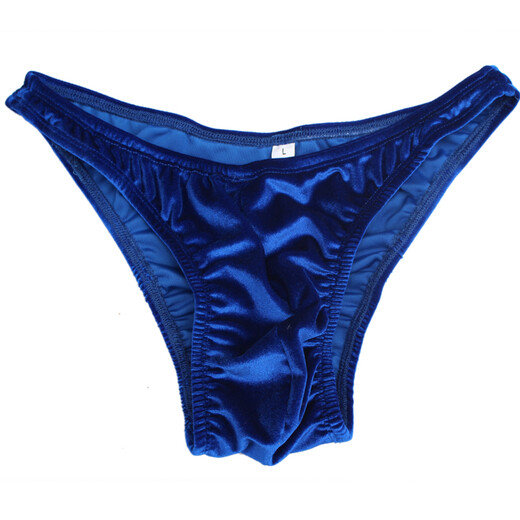 Sejinlong Korean velvet men's fitness and bodybuilding competition briefs briefs Olympiad style new one-half hip cover C03 green M