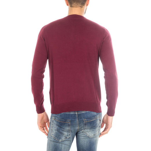 
Armani jeansAJ men's sweater spring and summer V-neck fashion trend simple comfortable versatile warm 8N6M826M29Z-N cotton wine red XL standard code