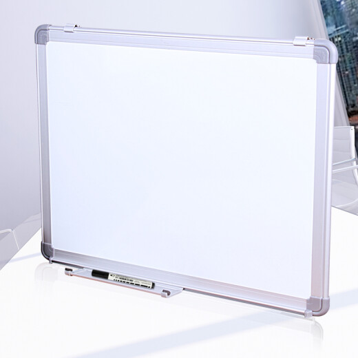 AUCS45*60cm whiteboard writing board wall hanging erasable small blackboard home children's office meeting teaching hanging signage magnetic magnetic small whiteboard white class J4560L