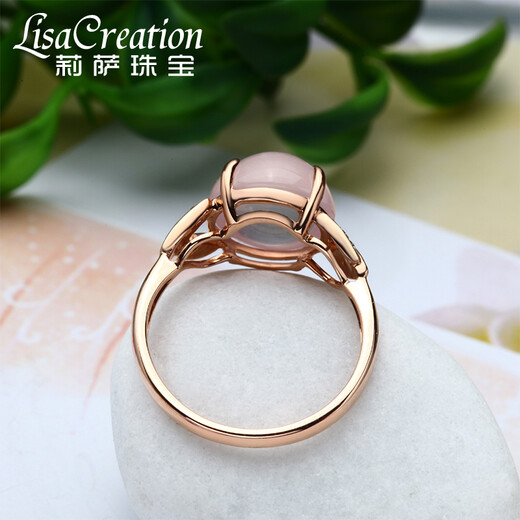 Lescreation 4.2 carat hibiscus diamond ring 18K rose gold hibiscus South African diamond women's ring pink gemstone 4.2 carats