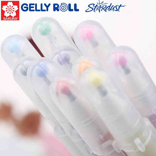 Sakura Tiara Star Sten Stifte Zodiac Sparrow Stift 12 Farbe Kritzelei Helle Farbe Geburtsstein Grußkarte Handkonto farbig neutraler Stift 724 #purple 1