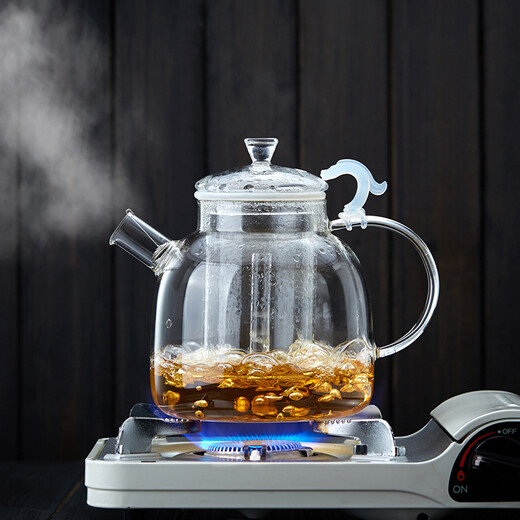Mesni teapot glass teapot thickened glass teapot large capacity Kung Fu tea set Qiongru pot 1900ml