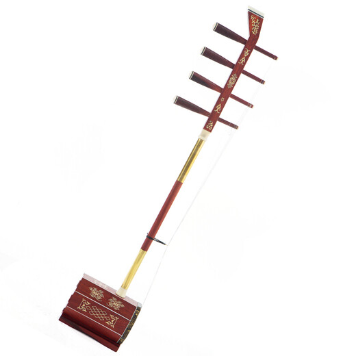 FLOFAIR SH-03民族管弦乐器红 花梨木手工制作 低音 四胡 成人演奏 练习  接杆骨雕