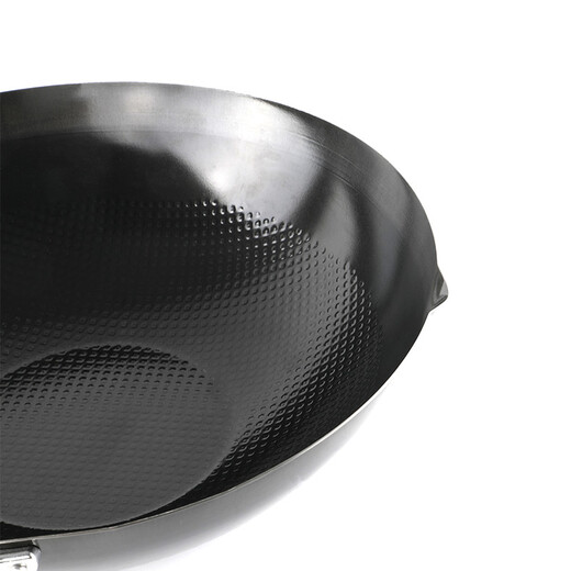 KANKUMA Concave and Reveal Chinese Wok 30cm Lightweight, uncoated physical non-stick pan, stir-frying iron pot, high-purity iron pot imported from Japan