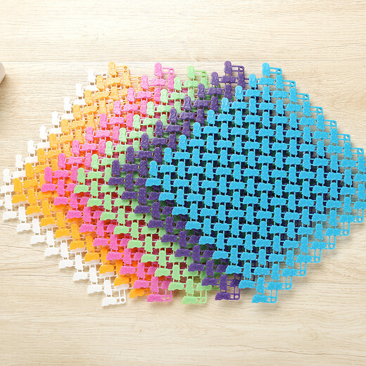 Zhengba Colorful Bigfoot Bathroom Spliced Floor Mat Waterproof Floor Mat Freely Spliced Bathroom Anti-slip Mat Kitchen Cuttable Floor Mat Bathroom Partition Water Floor Mat Shower Royal Blue 25*25cm