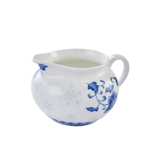 KAMJOVE blue and white porcelain Kung Fu tea set, tea cup, teapot, Sancai bowl tea set KP-95 exquisite peony style