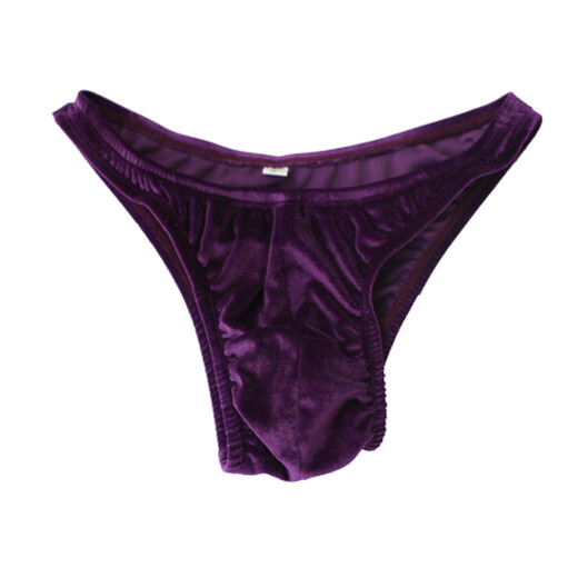 Sejinlong Korean velvet men's fitness and bodybuilding competition briefs briefs Olympiad style new one-half hip cover C03 green M