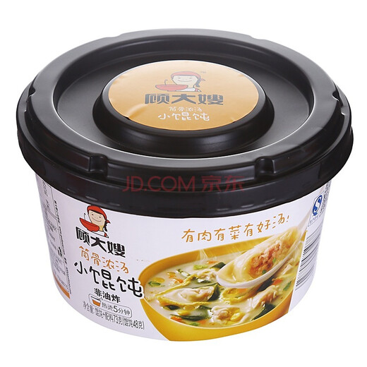 顾大嫂 小馄饨 筒骨浓汤味 73g/桶