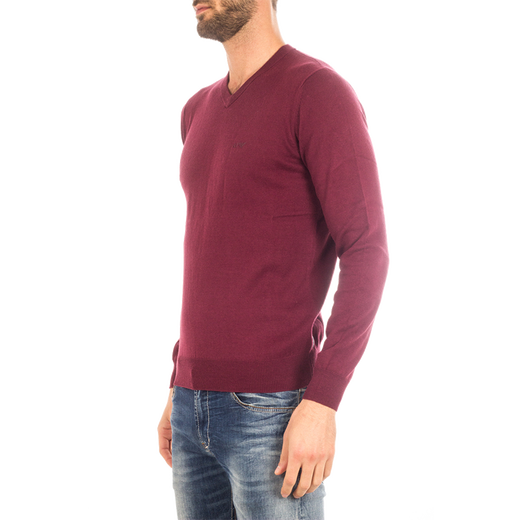 
Armani jeansAJ men's sweater spring and summer V-neck fashion trend simple comfortable versatile warm 8N6M826M29Z-N cotton wine red XL standard code