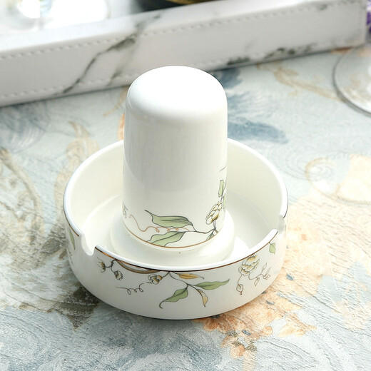 Cixiuyuan creative bone china toothpick box, ceramic toothpick holder, ceramic ashtray, ashtray tableware set, toothpick holder