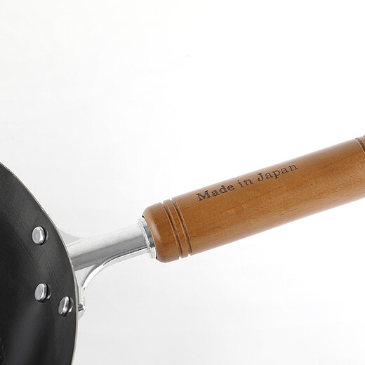 KANKUMA Concave and Reveal Chinese Wok 30cm Lightweight, uncoated physical non-stick pan, stir-frying iron pot, high-purity iron pot imported from Japan