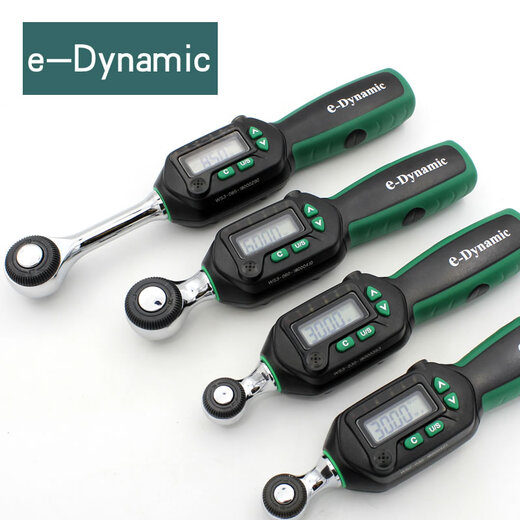 China Taiwan e-Dynamic imported electronic digital display torque wrench torque wrench torque wrench preset adjustable tool auto repair testing instrument professional grade 3/8 torque 6.8-135Nm