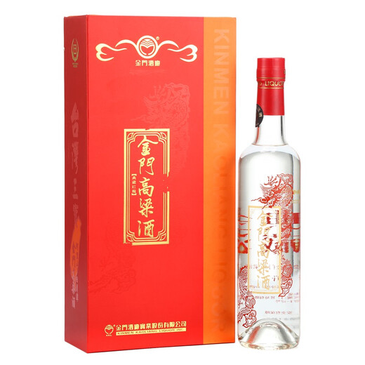 Kinmen Sorghum Collection Treasure Red Dragon Fragrance Liquor 56% 500ml Gift Box Collection for Banquets and Gifts
