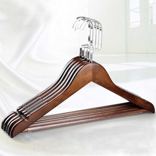 
Sixi Wooden Clothes Hanger 10 Solid Wooden Clothes Hanging Clothes Store Clothes Hanging Multifunctional Anti-Slip Clothes Hanging Clothes Hanging 6625H Men's 10