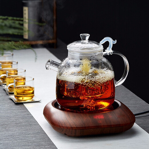 Mesni teapot glass teapot thickened glass teapot large capacity Kung Fu tea set Qiongru pot 1900ml