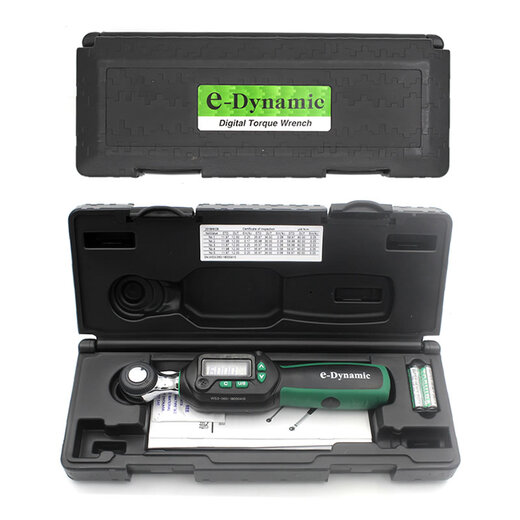 China Taiwan e-Dynamic imported electronic digital display torque wrench torque wrench torque wrench preset adjustable tool auto repair testing instrument professional grade 3/8 torque 6.8-135Nm