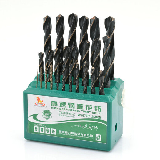 威力狮（wynn‘s）  高速钢麻花钻头 1-13mm 麻花钻咀 钻花 套装钻头W2677 25件套(W2677C)