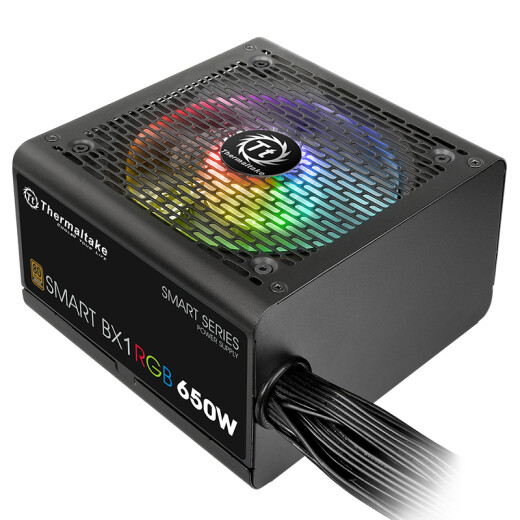 Tt (Thermaltake) rated 650WSmartBX1RGB650 computer power supply (80PLUS bronze/256 color lighting effect/Japanese main capacitor/intelligent temperature control fan)