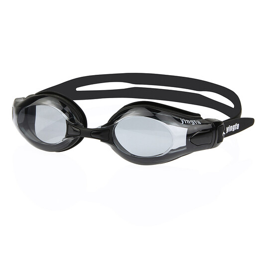 YINGFA myopia swimming goggles for men and women, high-definition waterproof and anti-fog, large-frame swimming goggles, swimming goggles, black 800 degrees